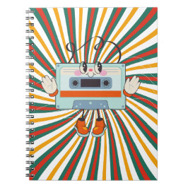 Eine Retro-Musik der alten Schule Notizblock