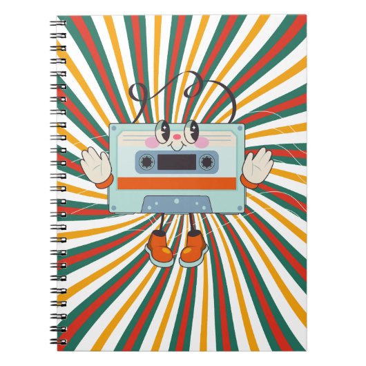 Eine Retro-Musik der alten Schule Notizblock (Vorderseite)