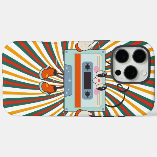 Eine Retro-Tanzmusik Case-Mate iPhone Hülle (Rückseite (Horizontal))