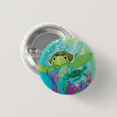 Eine Rettung der Meeresschildkröte Button (Vorne & Hinten)