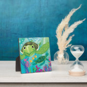 Eine Rettung der Meeresschildkröte Fotoplatte (InSitu)