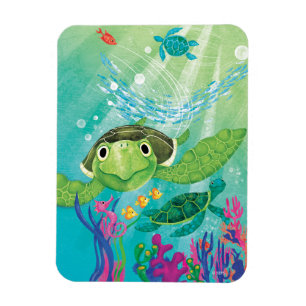 Eine Rettung der Meeresschildkröte Magnet