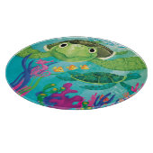 Eine Rettung der Meeresschildkröte Schneidebrett (Ecke)