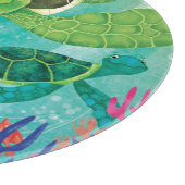 Eine Rettung der Meeresschildkröte Schneidebrett (Ecke)