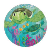 Eine Rettung der Meeresschildkröte Schneidebrett (Vorderseite)