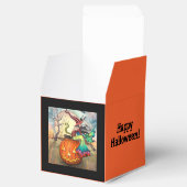 Eine riesige Kürbiskröte-Hexenkatze, Halloween-Lie Geschenkschachtel (Geöffnet)