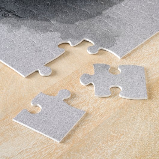 Eine riesige Welle trifft auf einen Leuchtturm in Puzzle (Seite)