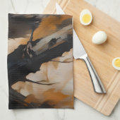 Eine Robin's Serenade in der Kanone, Geschirrtuch (Viertel Falte)