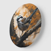 Eine Robin's Serenade in der Kanone, Große Wanduhr (Winkel)