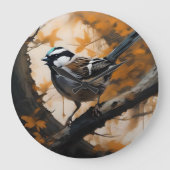 Eine Robin's Serenade in der Kanone, Große Wanduhr (Vorderseite)