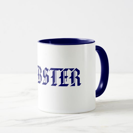 EINE ROBSTER TASSE (VorderseiteRechts)
