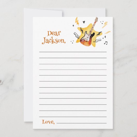 Eine Rocks-Star-Time-Kapsel-Note-Karte Dankeskarte (Vorderseite)