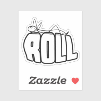 Eine Rolle Aufkleber