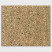 Eine Rolle braunes Korkblatt Geschenkpapier (Flach)