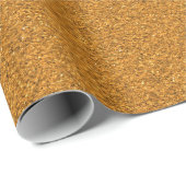 Eine Rolle braunes Korkplattenmaterial Geschenkpapier (Rolleneckpunkt)
