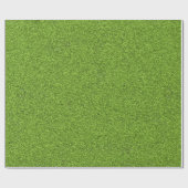 Eine Rolle grüner Kunstrasen Geschenkpapier (Flach)