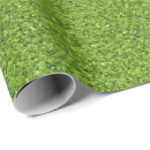 Eine Rolle grüner Kunstrasen Geschenkpapier (Rolleneckpunkt)