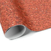 Eine Rolle orangefarbenes Dachmaterial mit einer t Geschenkpapier (Rolleneckpunkt)