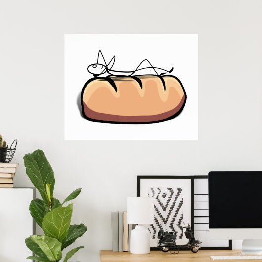 Eine Rolle Poster (Heimbüro)