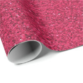 Eine Rolle rosa Glitter-Geschenkpapier Geschenkpapier (Rolleneckpunkt)
