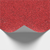 Eine Rolle rotes Glitter-Geschenkpapier Geschenkpapier (Ecke)
