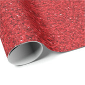 Eine Rolle rotes Glitter-Geschenkpapier Geschenkpapier (Rolleneckpunkt)