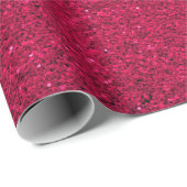 Eine Rolle rotes Glitter-Geschenkpapier Geschenkpapier (Rolleneckpunkt)
