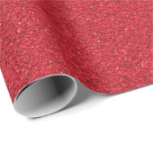 Eine Rolle rotes Glitter-Geschenkpapier Geschenkpapier (Rolleneckpunkt)
