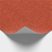 Eine Rolle verbranntes oranges Dachmaterial Geschenkpapier (Ecke)
