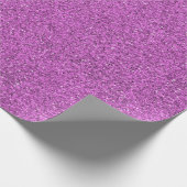 Eine Rolle violettes Glitter-Geschenkpapier Geschenkpapier (Ecke)