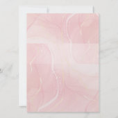 Eine Romantik in Rose geschrieben Save The Date (Rückseite)