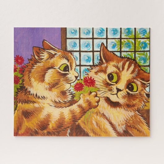 Eine romantische Geste von Louis Wain Puzzle (Horizontal)