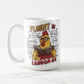 Eine Rooster-Sprache Kaffeetasse (Links)