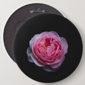 Eine rosa Blume Button (Vorne & Hinten)