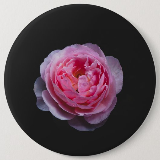 Eine rosa Blume Button (Vorderseite)