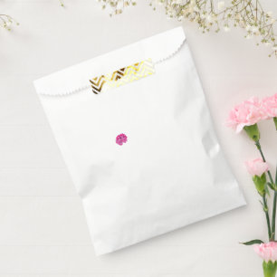 Eine rosa Blume mit schwarzen Flecken auf den Blät Geschenktütchen