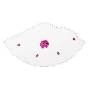 Eine rosa Blume mit schwarzen Flecken auf den Blät Partyhütchen
