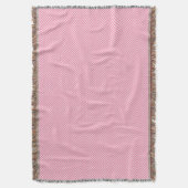 Eine rosa gewebte Decke mit dezenter Musterung (Vorderseite Vertikal)