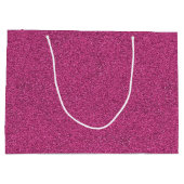 Eine rosa glitzernde Einkaufstasche Große Geschenktüte (Rückseite)