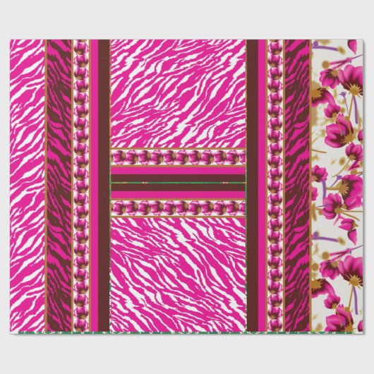 eine rosa und weiße Tapete mit einem Kreuz. Geschenkpapier (Flach)