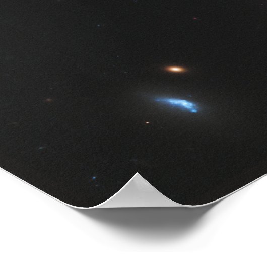 Eine Rose aus Galaxien Poster (Ecke)