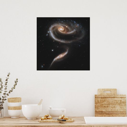Eine Rose aus Galaxien Poster (Küche)