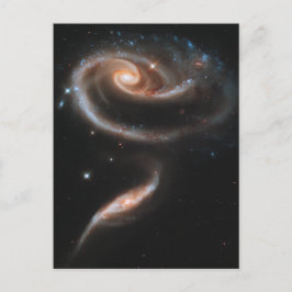 Eine Rose aus Galaxien Postkarte