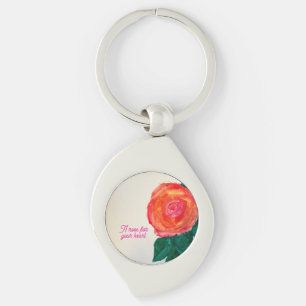 Eine Rose für dein Herz Schlüsselanhänger