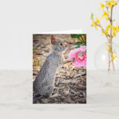 Eine Rose für die Note Card Karte (Gelbe Blume)
