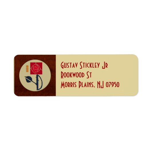 Eine Rose für Kunst und Handwerk im Mission Style (Vorne)