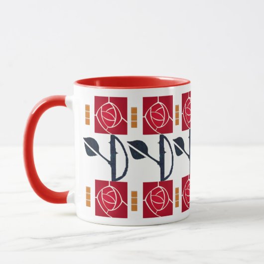 Eine Rose für Kunst und Handwerk im Mission Style Tasse (Links)