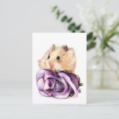 Eine Rose für Mama-Postkarten Postkarte (Stehend Vorderseite)