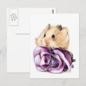 Eine Rose für Mama-Postkarten Postkarte (Vorne/Hinten)