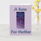 Eine Rose für Mutter Karte (Gelbe Blume)